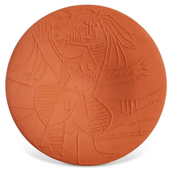 Pablo Picasso Femme Echevelee, Number 511 -- Ceramic Created at the Madoura Pottery Studios